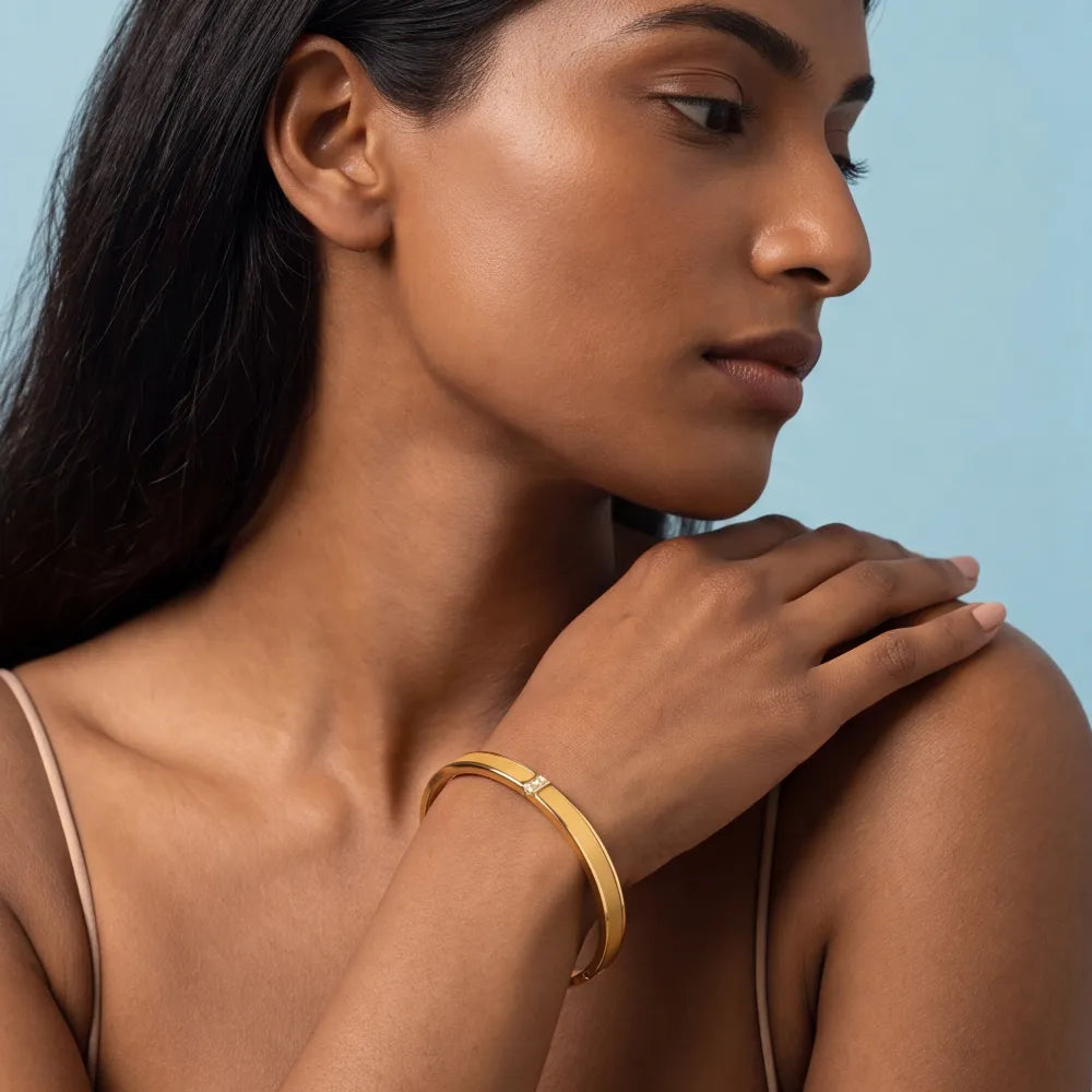 Celetta Bangle on model