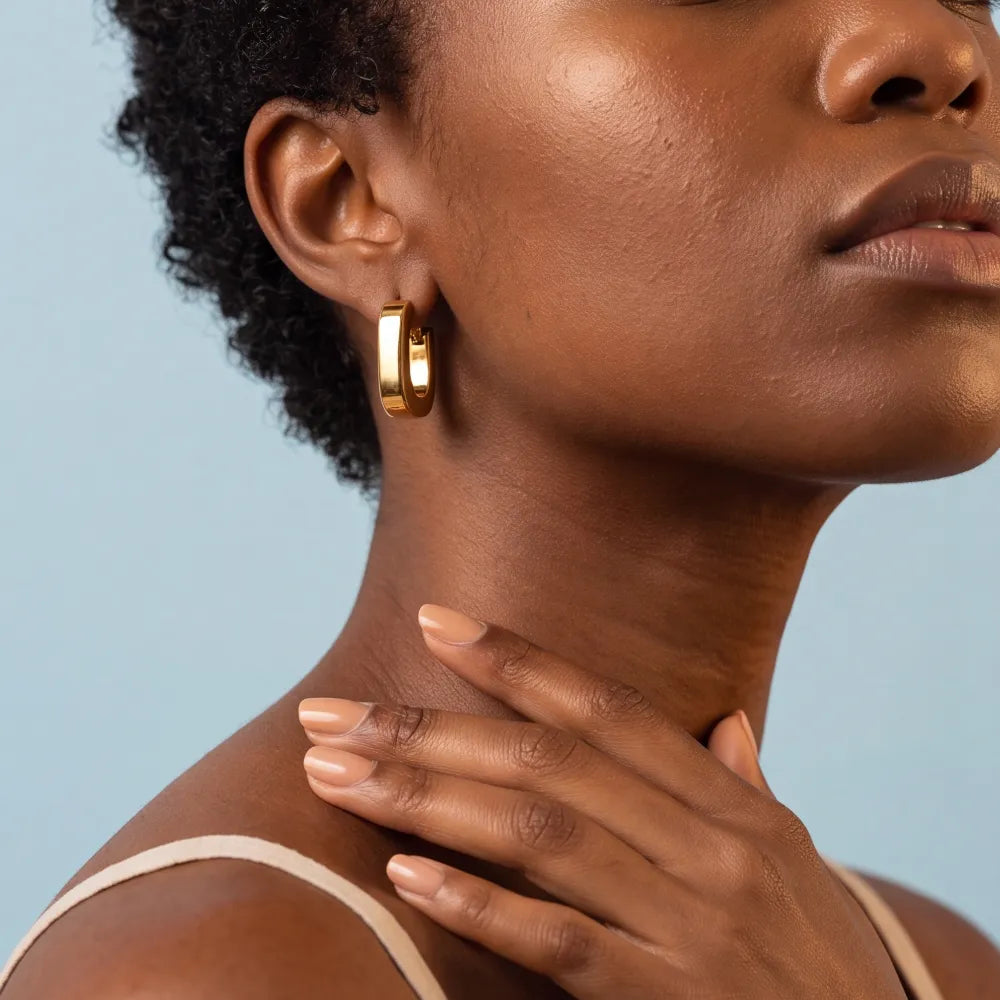 Belasia Earrings on model