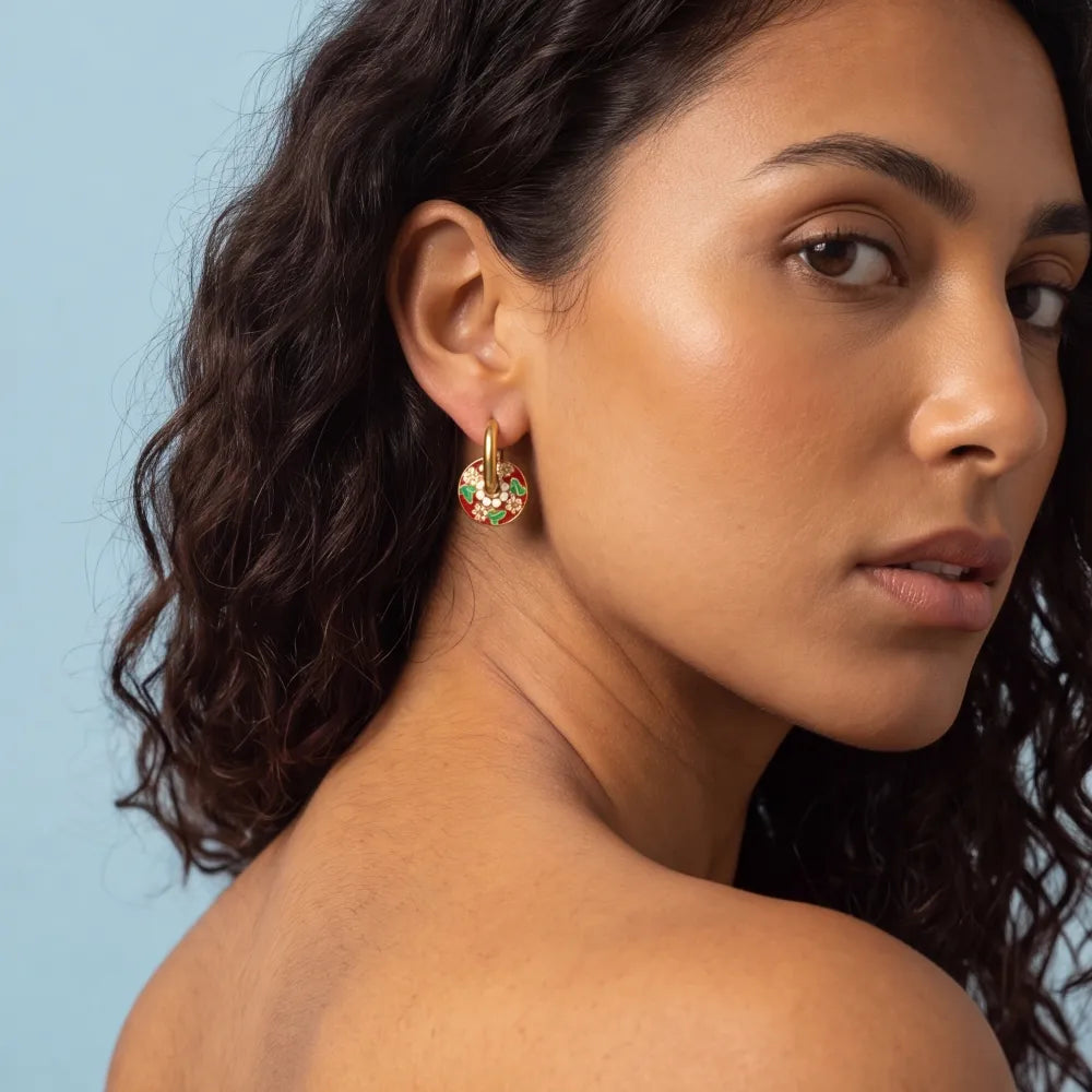 Belaris Earrings worn