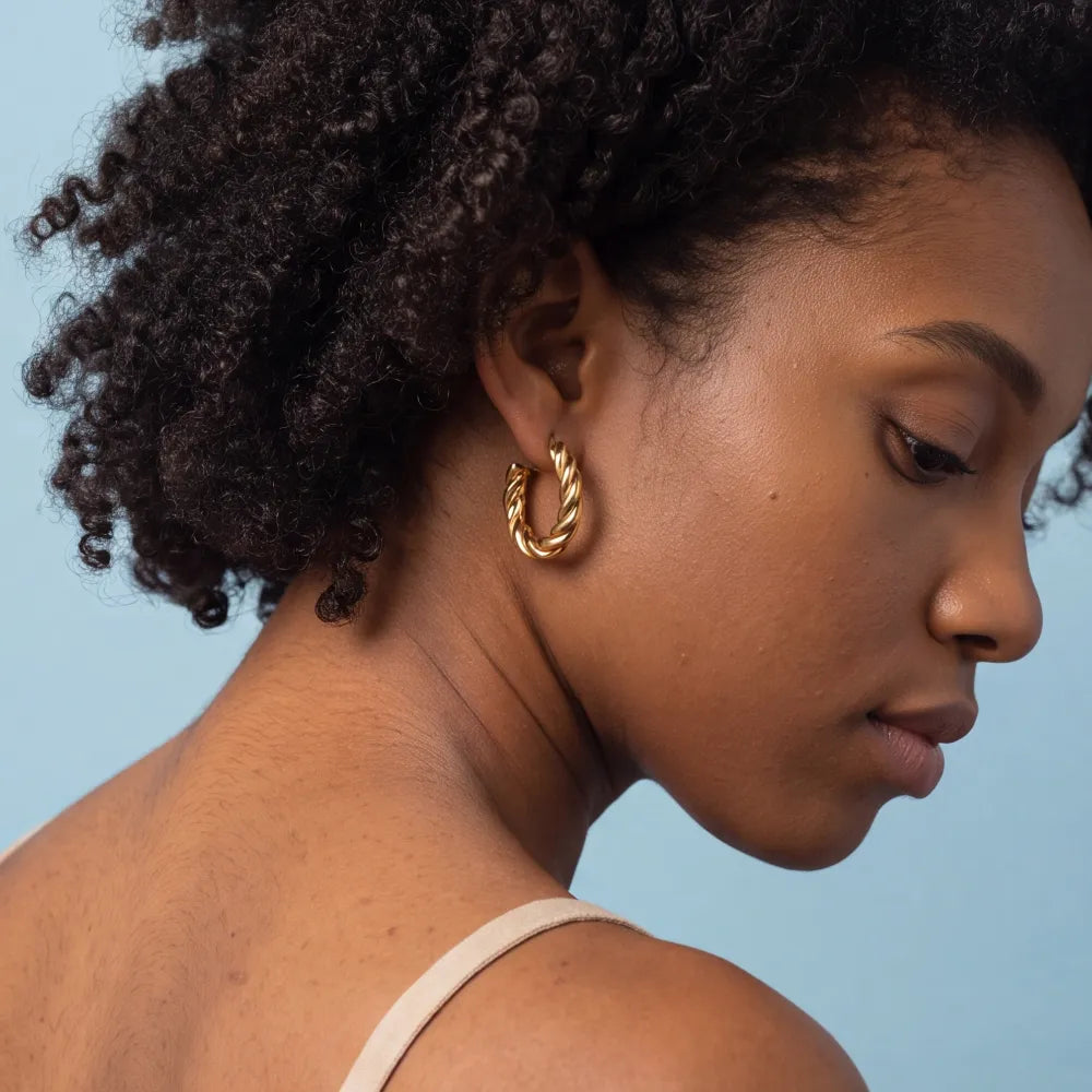 Belyne Earrings worn