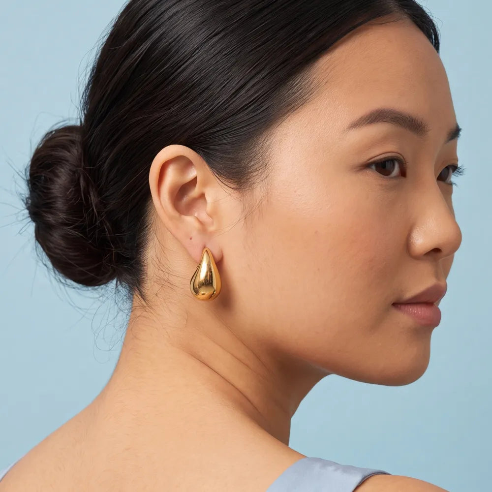 Belise Hoops on model