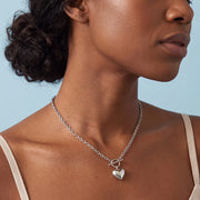 Belelle Amara Necklace hero close-up silver