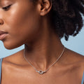 Beletta Necklace hero close-up silver