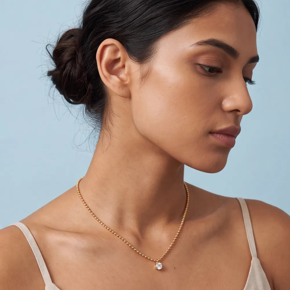 Belina Necklace worn