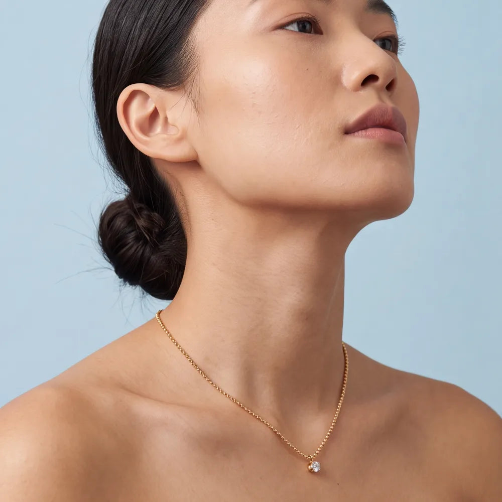 Belina Necklace on model