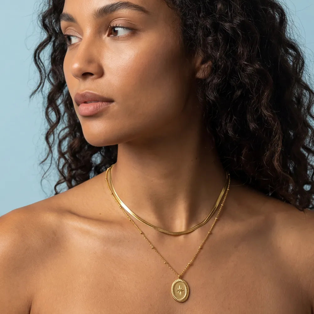 Alasia Layered Necklace worn