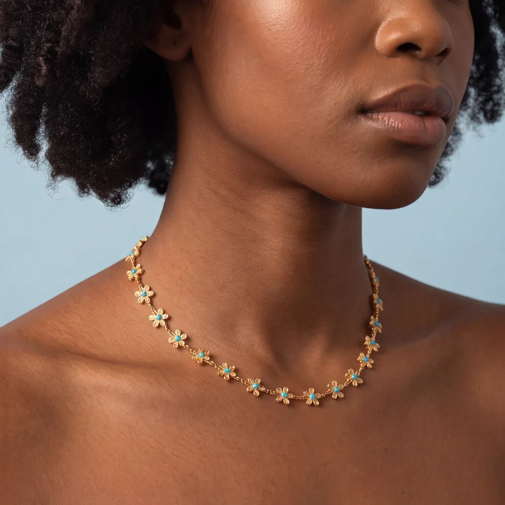 Alonde Necklace worn