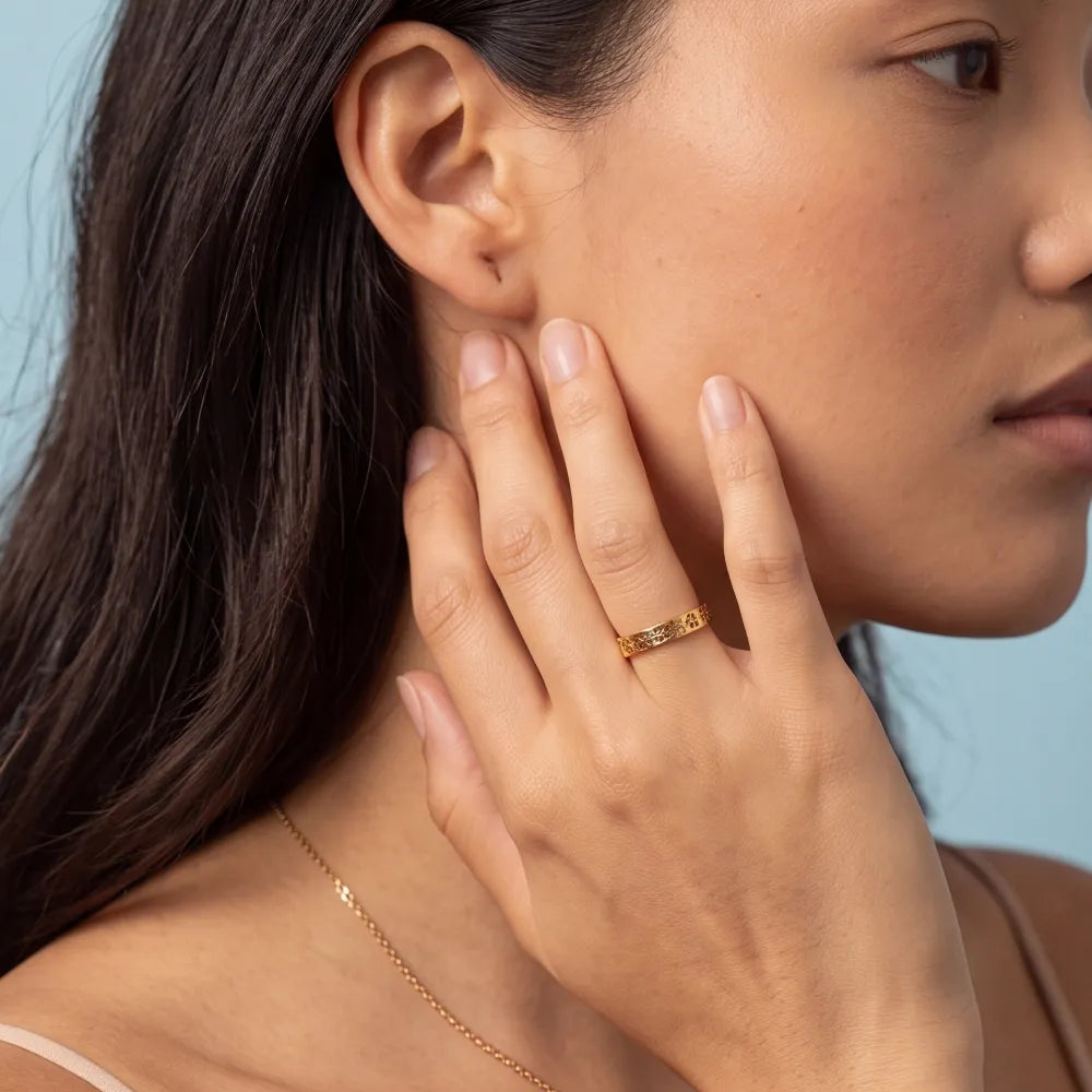 Alora Ring on model