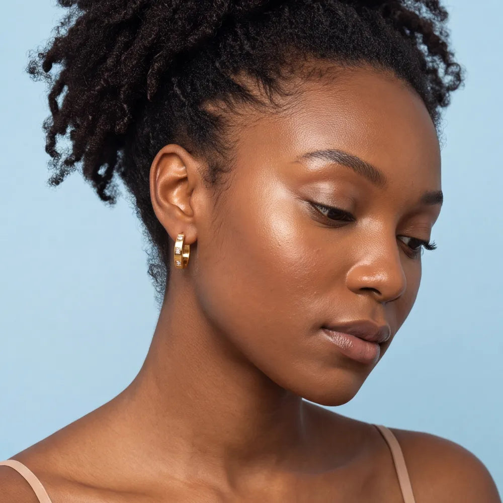 Helenne Hoops worn