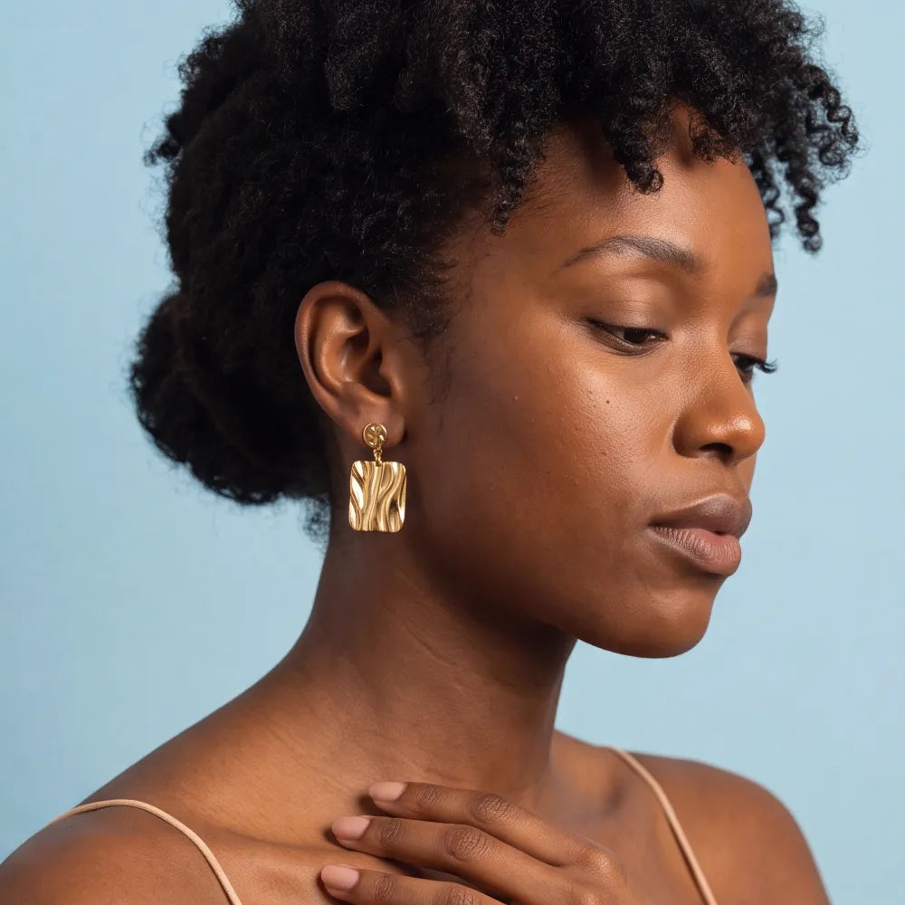 Delessa Earrings worn