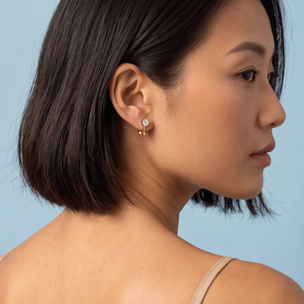 Delora Earrings worn