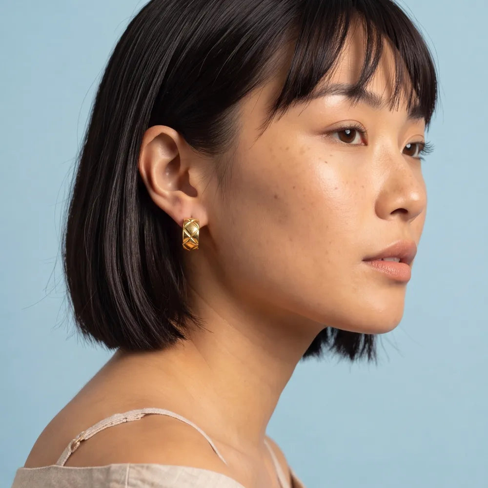 Fenetta Hoops worn