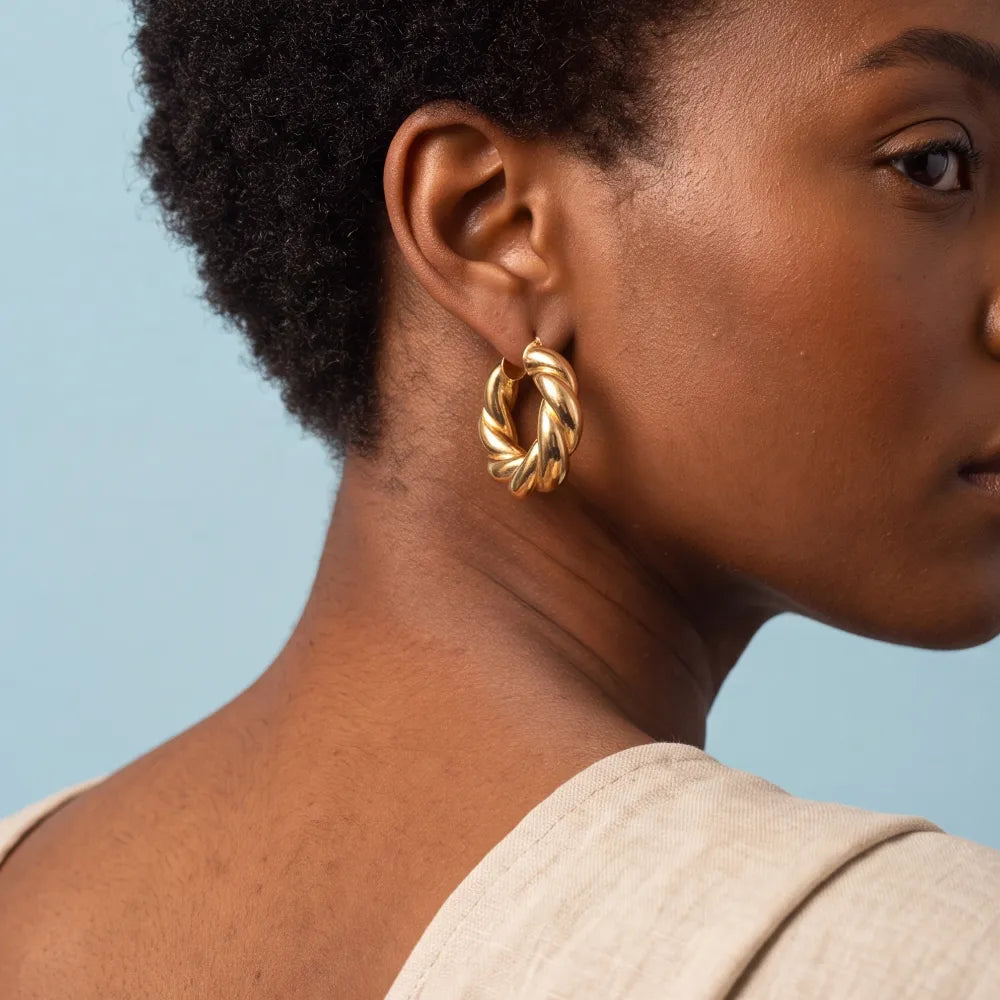 Fenora Hoops on model