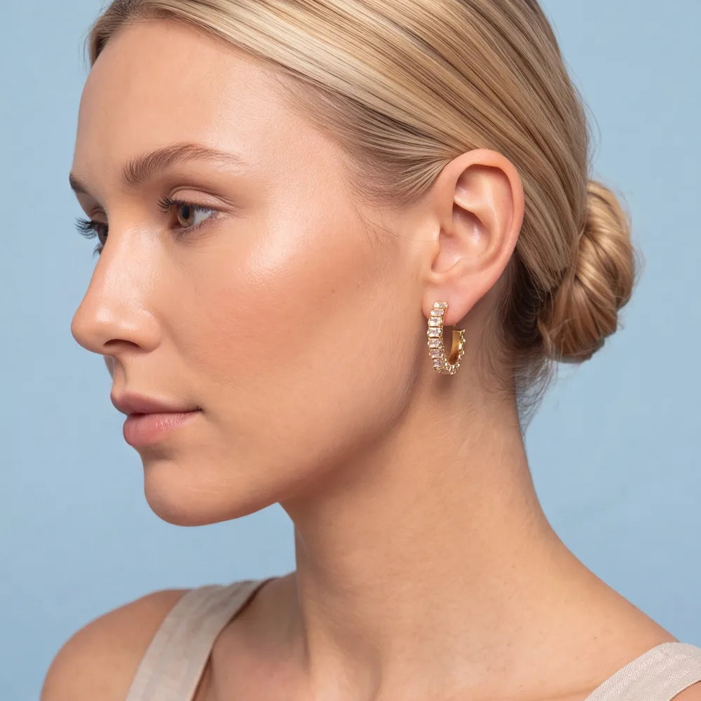 Delina Hoops worn