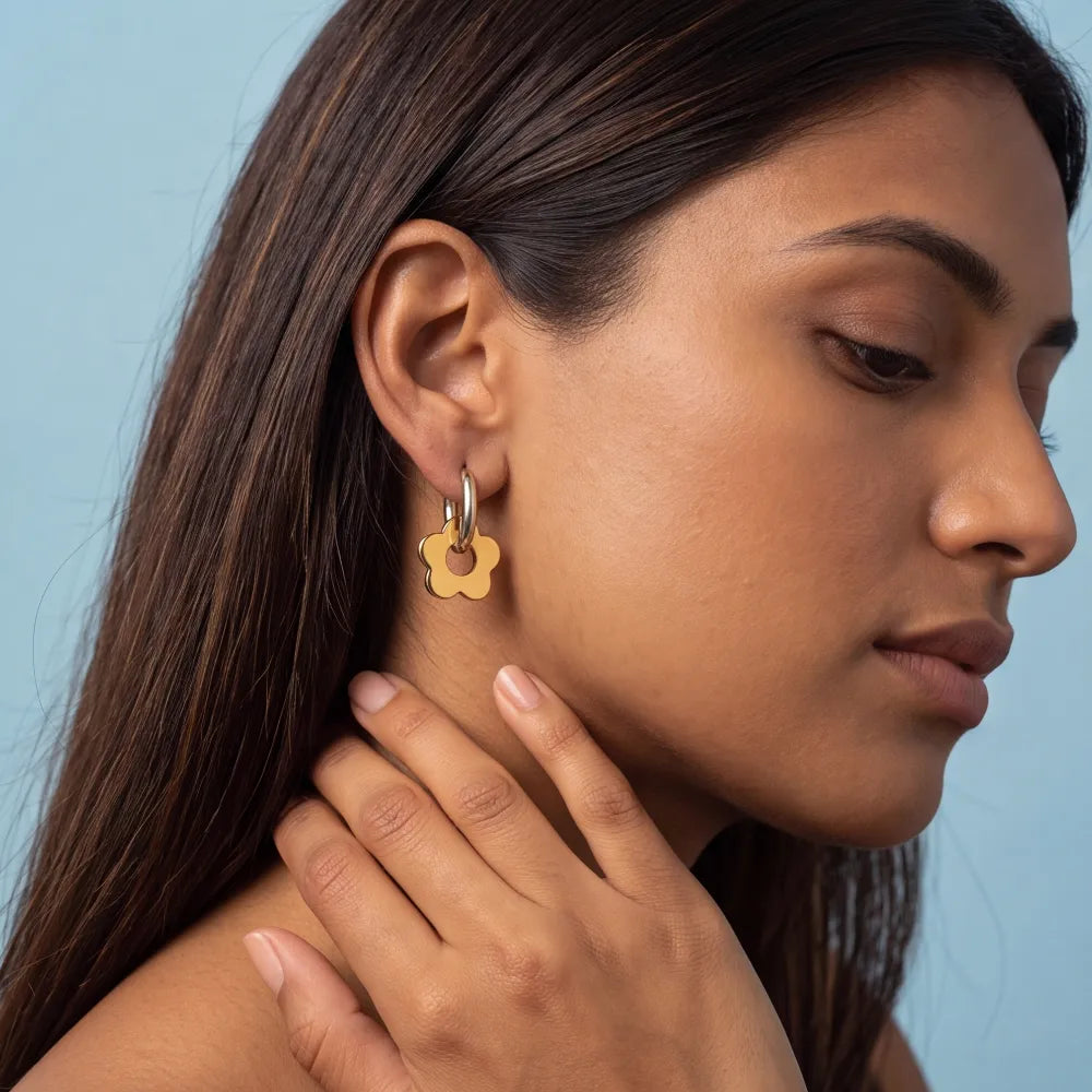 Celitha Fiorella Earrings on model