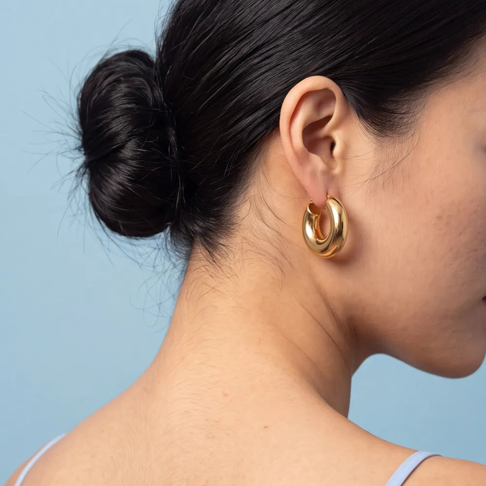 Celasia Earrings on model