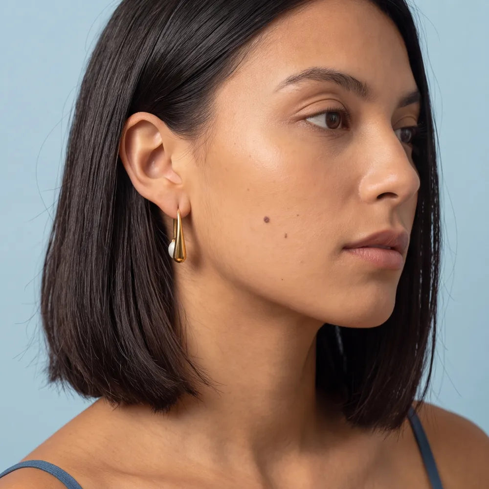 Delana Earrings on model