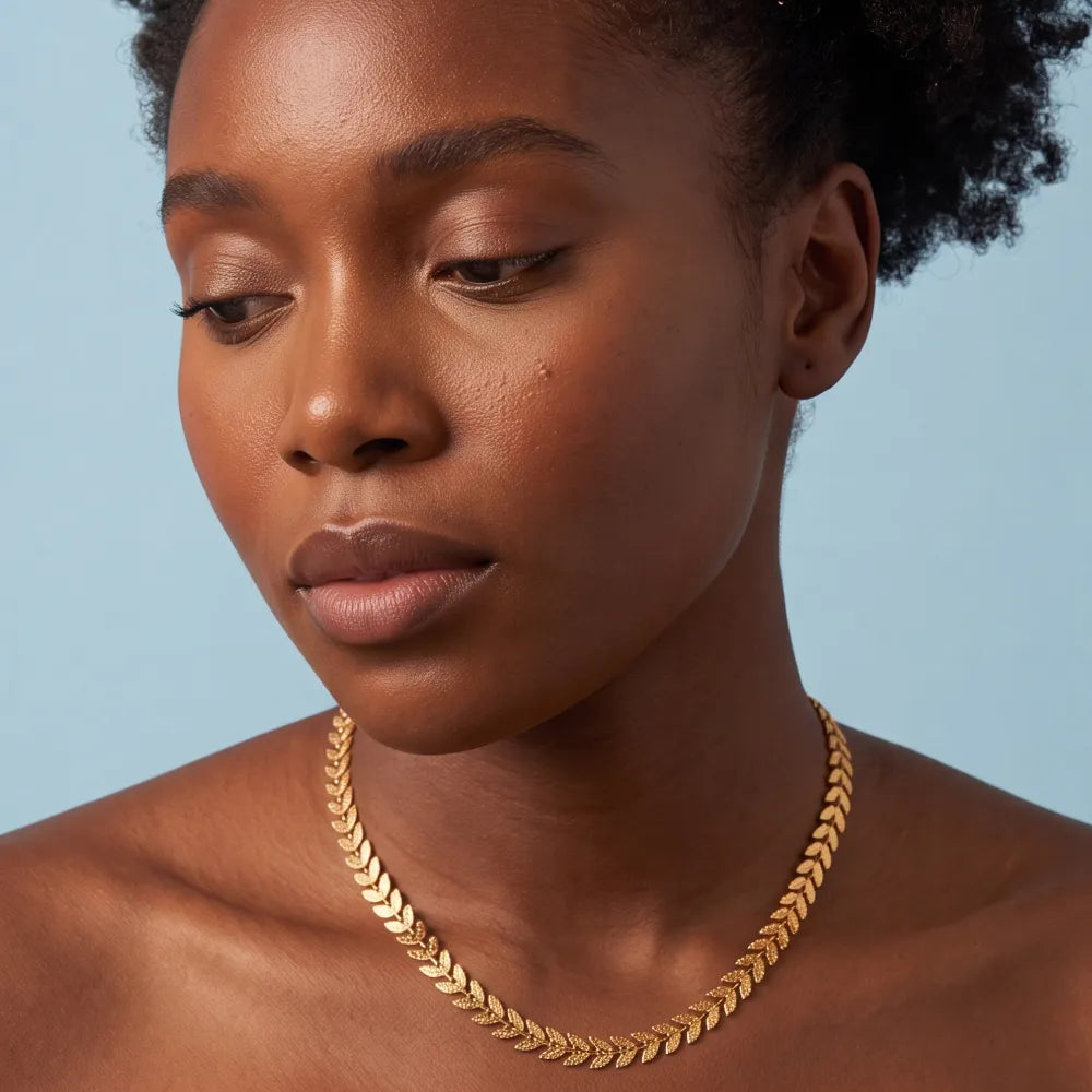 Genasia Necklace on model