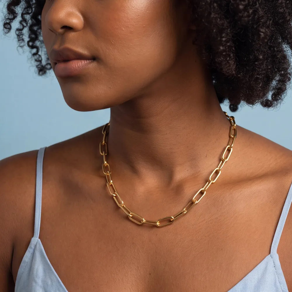 Helana Link Necklace worn