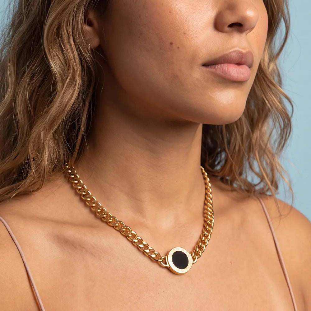 Genetta Necklace worn