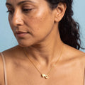 Fenenia Letter Necklaces hero close-up
