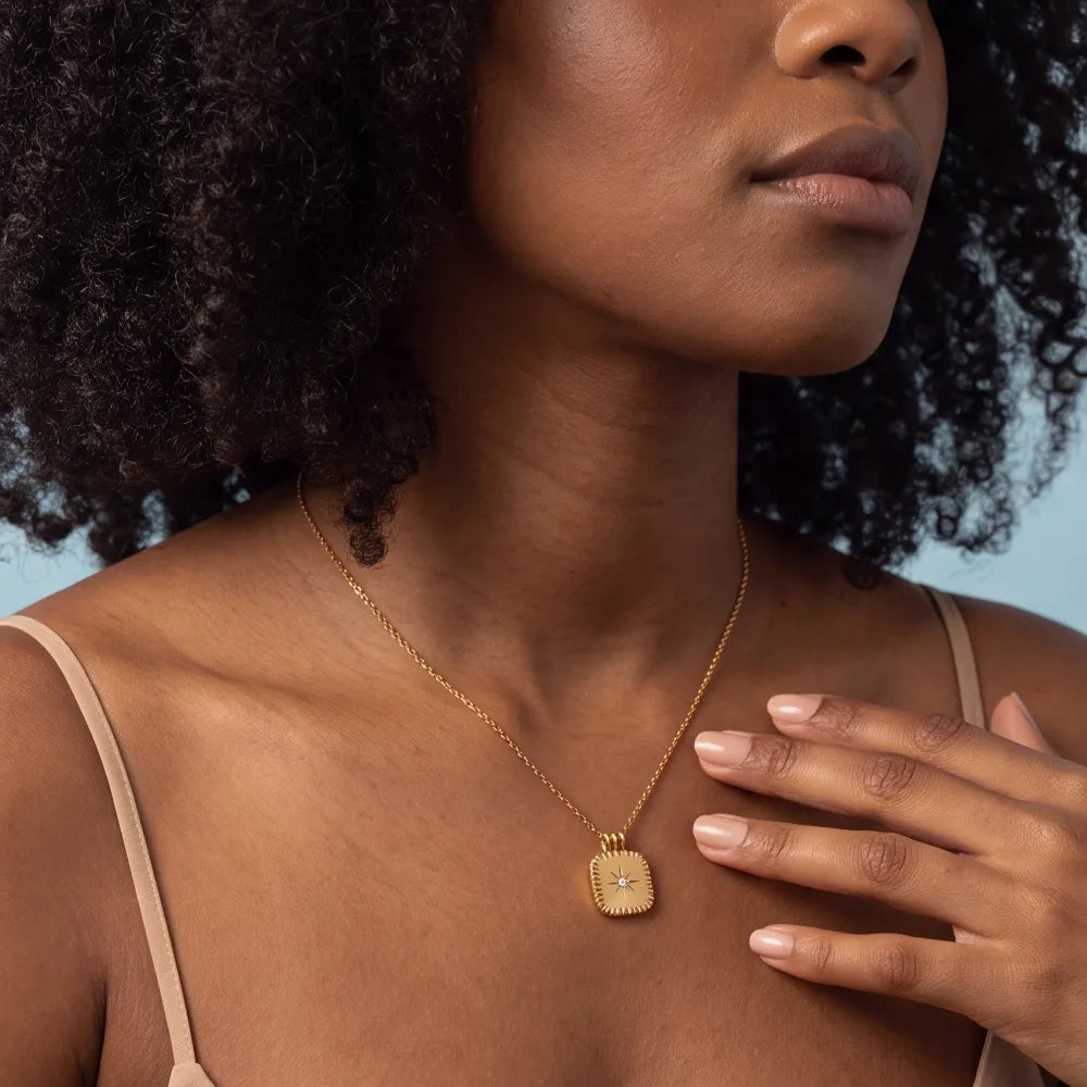 Fenanda Necklace on model